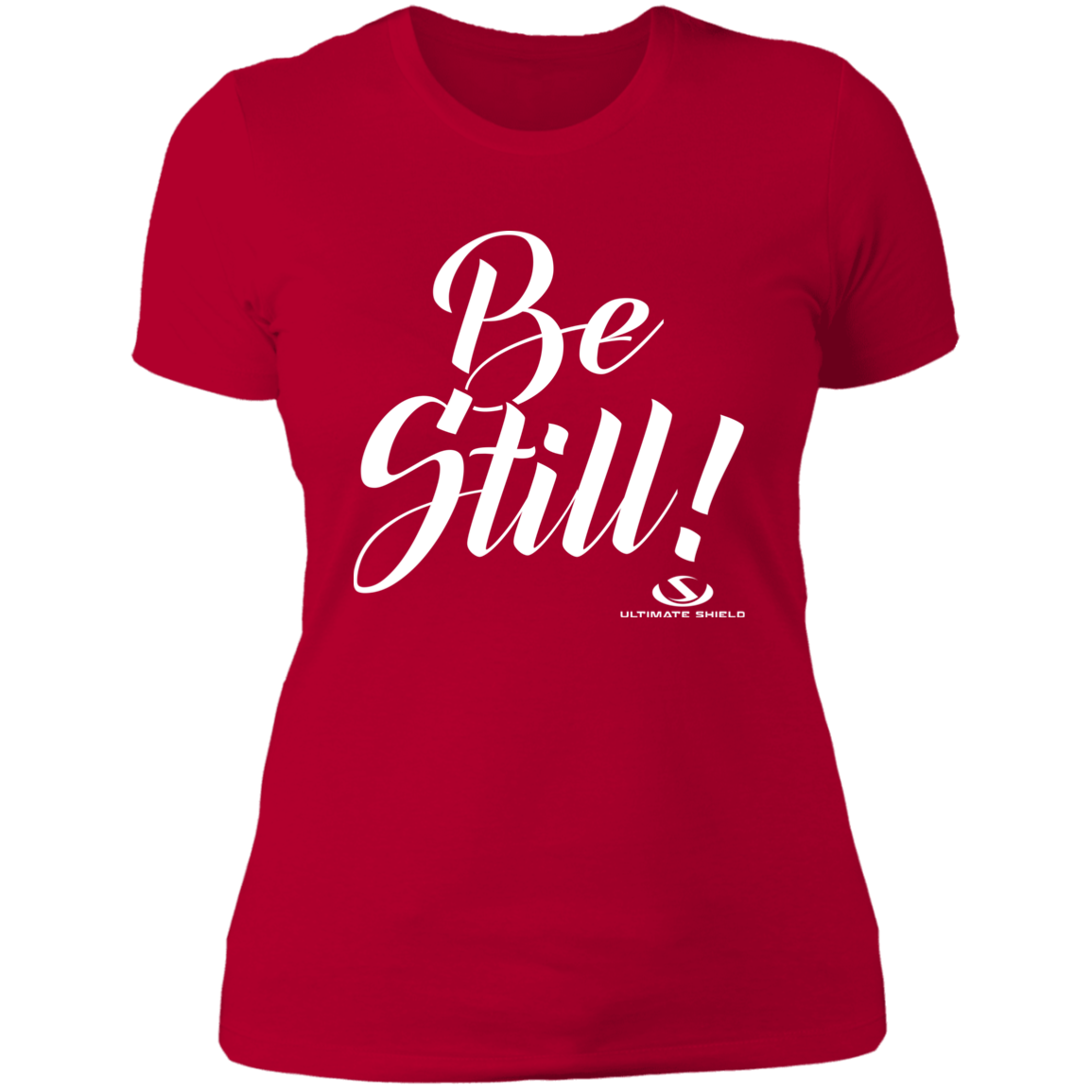 BE STILL Ladies' Boyfriend T-Shirt - The Shield of Light