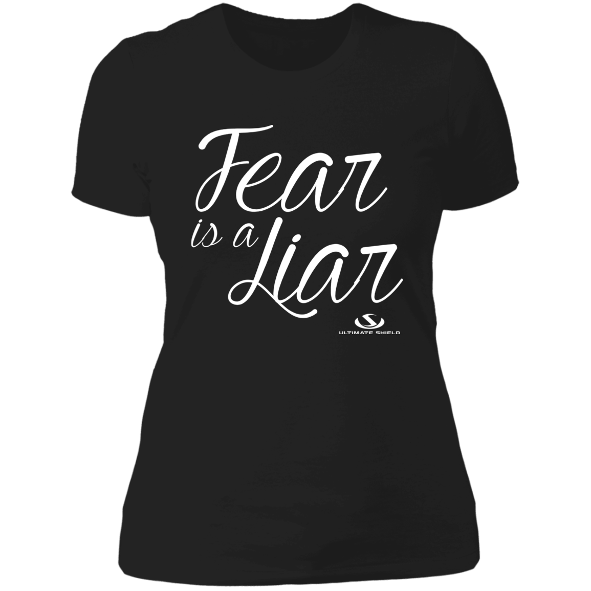 FEAR IS A LIAR Ladies' Boyfriend T-Shirt - The Shield of Light