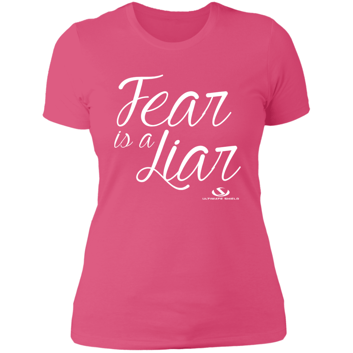 FEAR IS A LIAR Ladies' Boyfriend T-Shirt - The Shield of Light