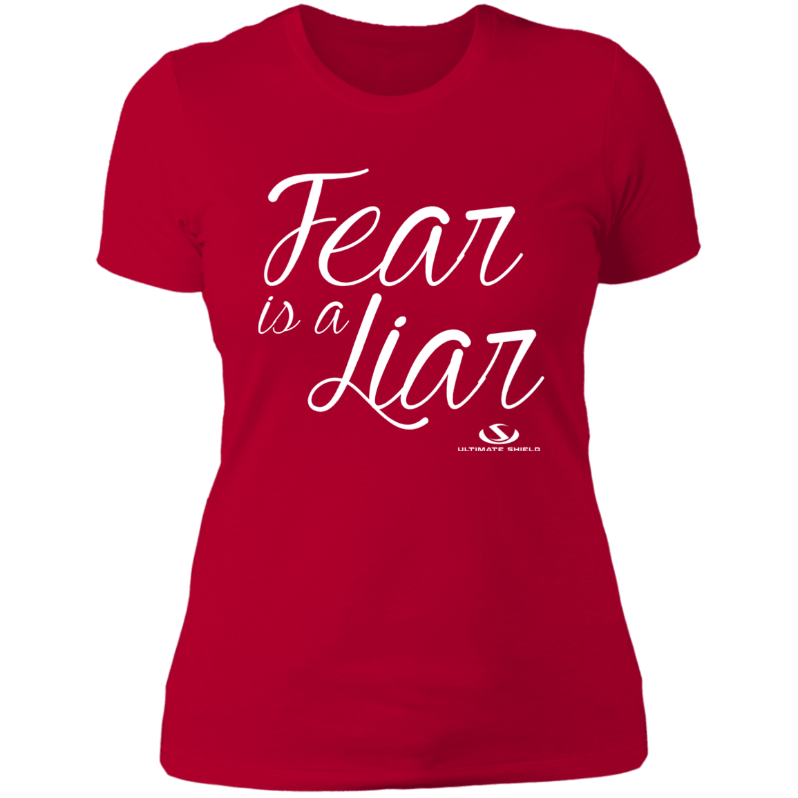 FEAR IS A LIAR Ladies' Boyfriend T-Shirt - The Shield of Light
