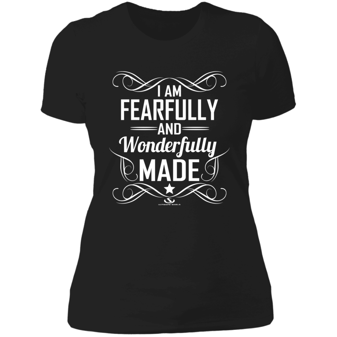 I AM FEARFULLY AND WONDERFULLY MADE Ladies' Boyfriend T-Shirt - The Shield of Light