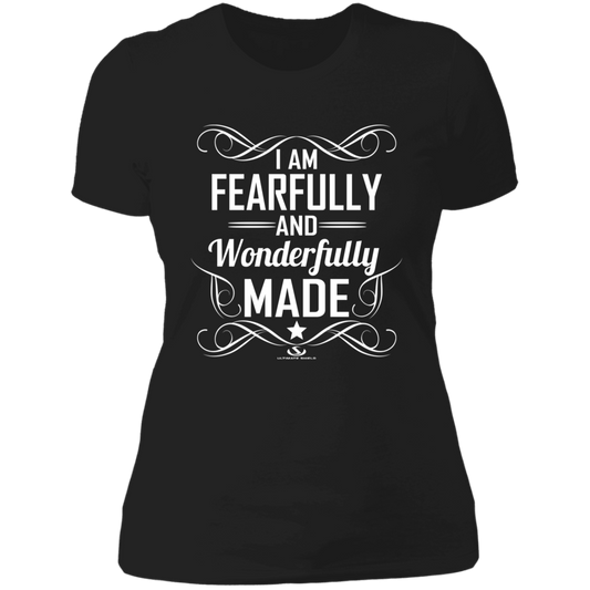 I AM FEARFULLY AND WONDERFULLY MADE Ladies' Boyfriend T-Shirt - The Shield of Light
