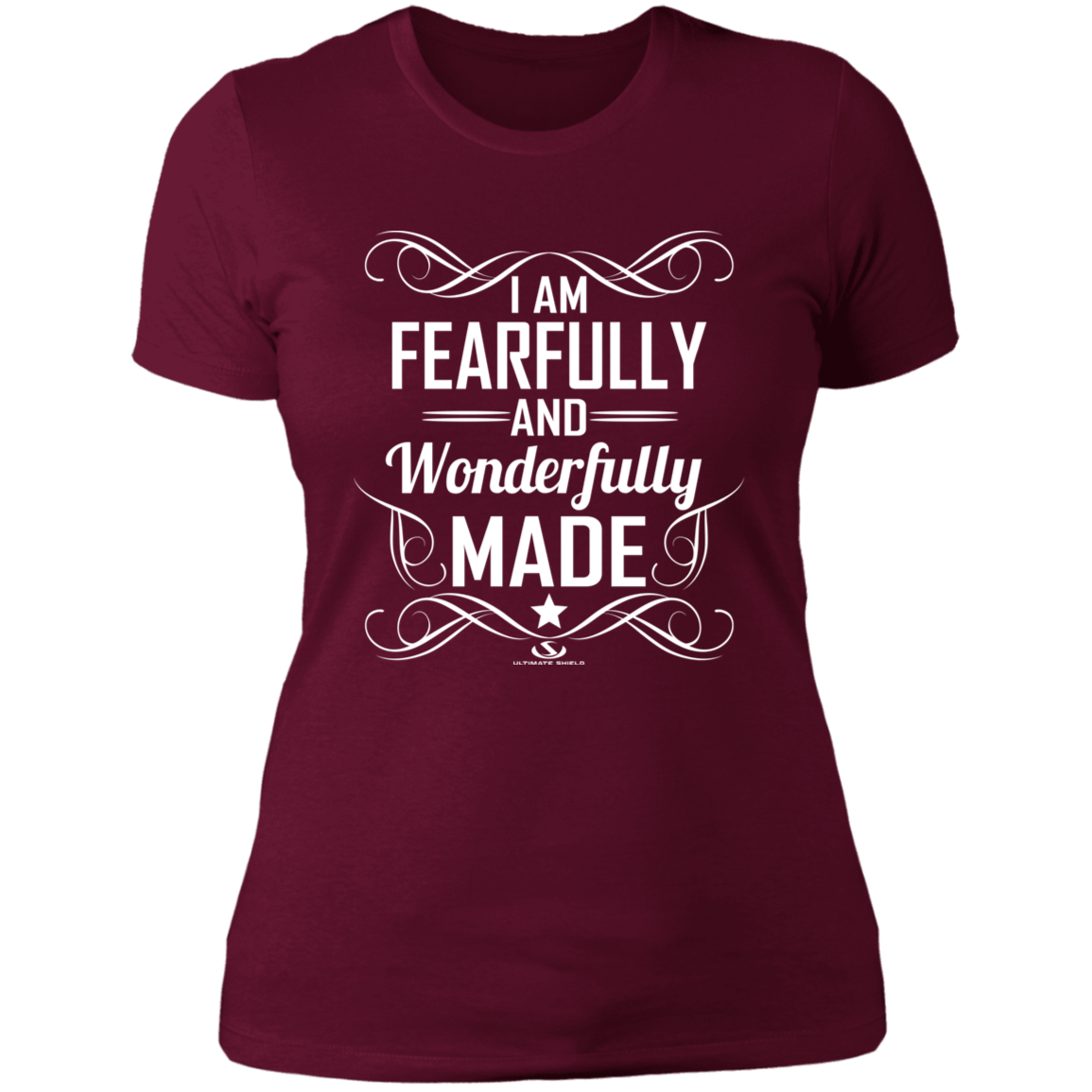 I AM FEARFULLY AND WONDERFULLY MADE Ladies' Boyfriend T-Shirt - The Shield of Light