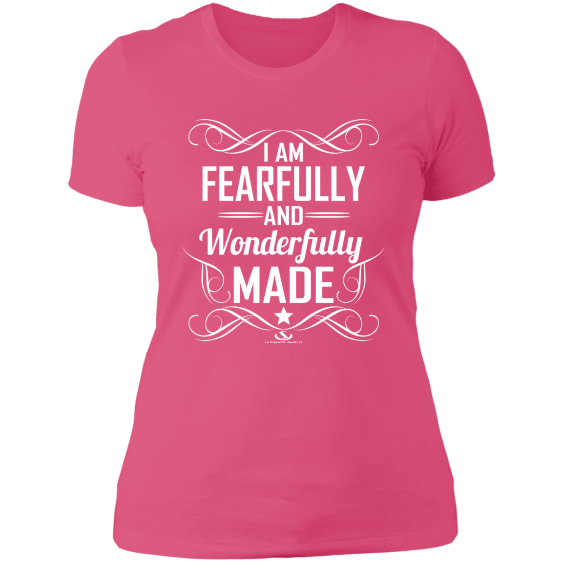 I AM FEARFULLY AND WONDERFULLY MADE Ladies' Boyfriend T-Shirt - The Shield of Light