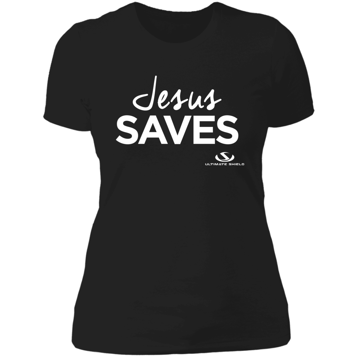 JESUS SAVES Ladies' Boyfriend T-Shirt - The Shield of Light