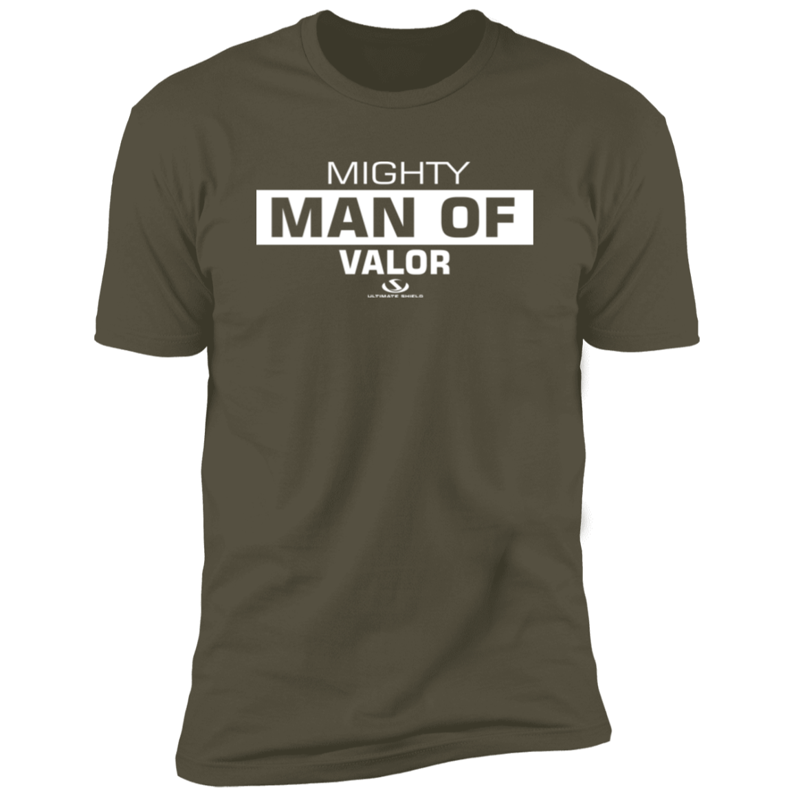 MIGHTY MAN OF VALOR Premium Short Sleeve T-Shirt - The Shield of Light