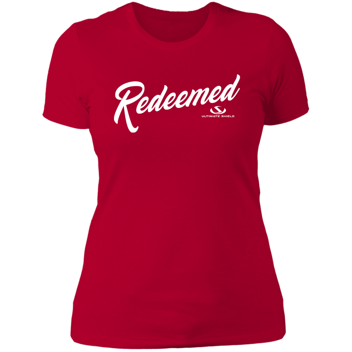 REDEEMED Ladies' Boyfriend T-Shirt - The Shield of Light