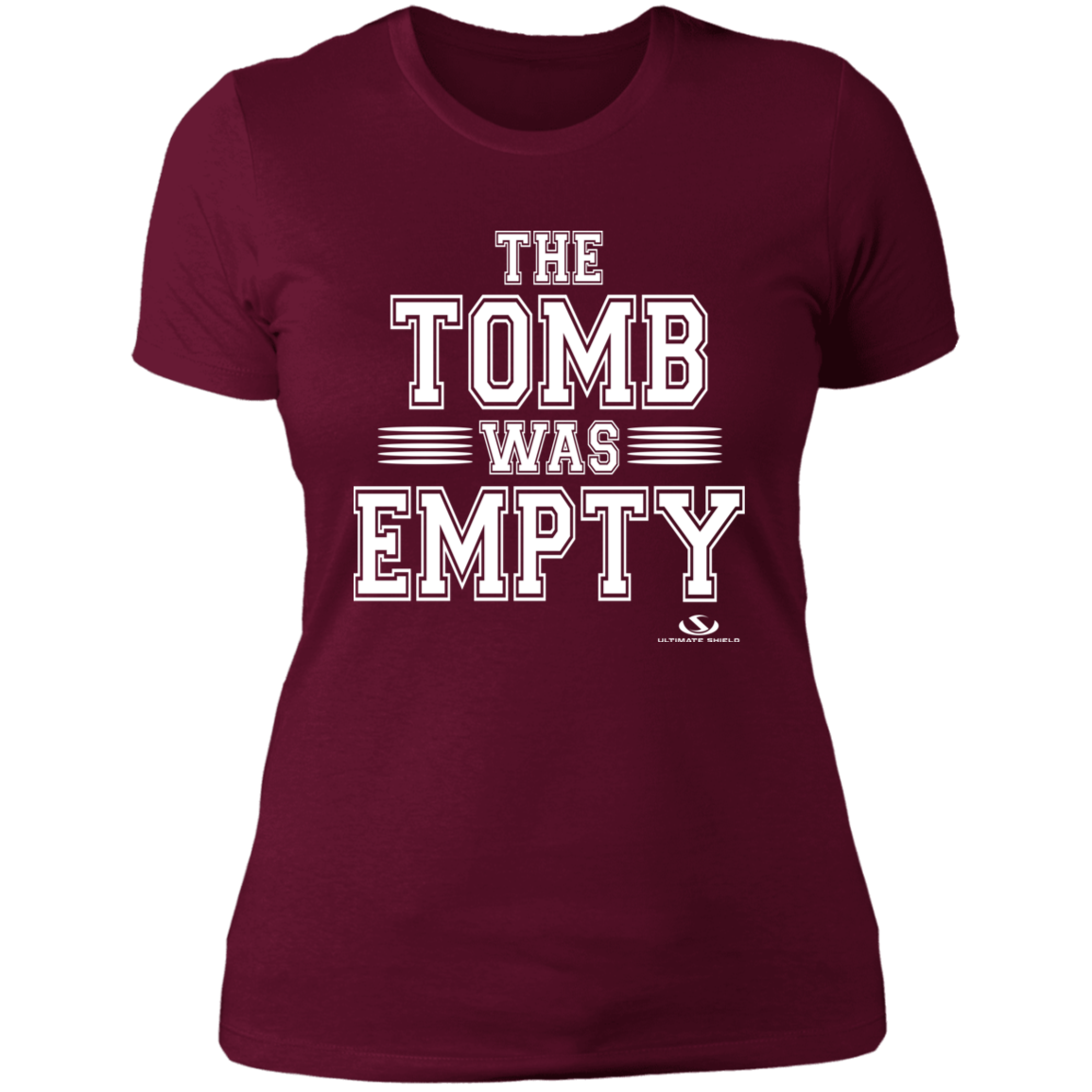 THE TOMB WAS EMPTY Ladies' Boyfriend T-Shirt - The Shield of Light