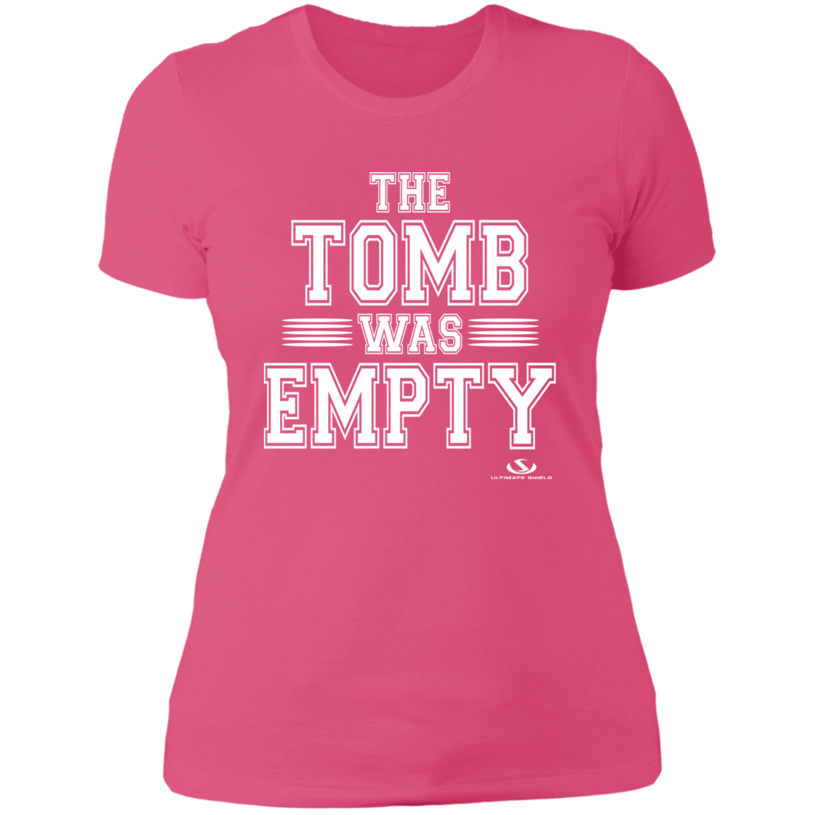 THE TOMB WAS EMPTY Ladies' Boyfriend T-Shirt - The Shield of Light