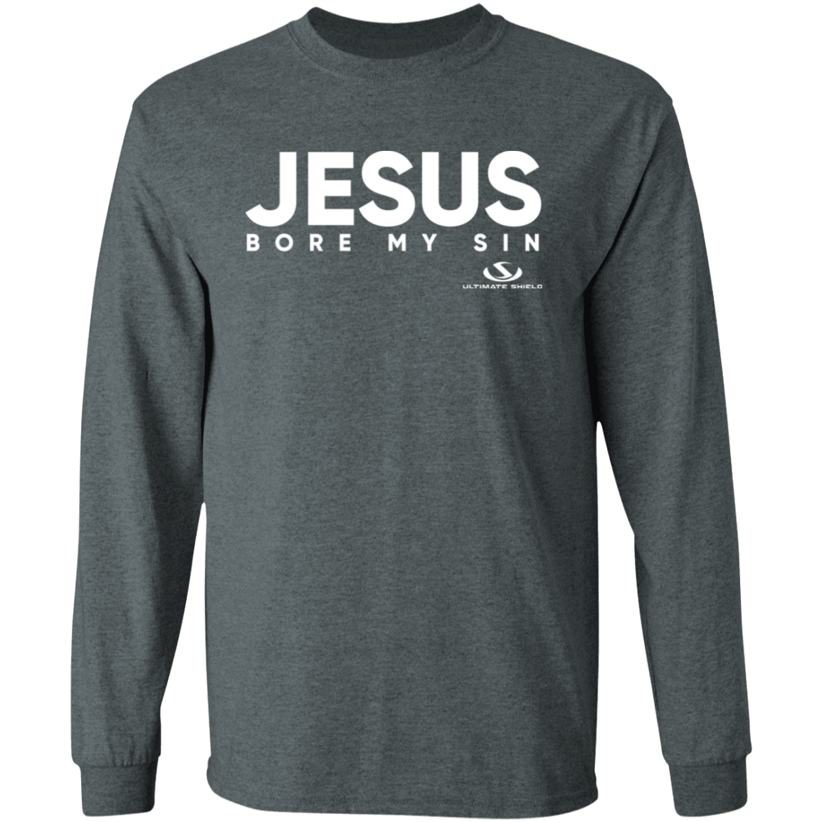 JESUS BORE MY SIN LS T-Shirt 5.3 oz. - The Shield of Light