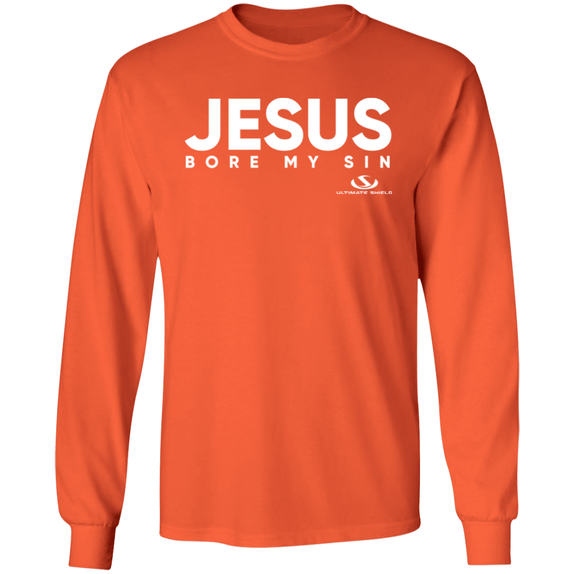 JESUS BORE MY SIN LS T-Shirt 5.3 oz. - The Shield of Light
