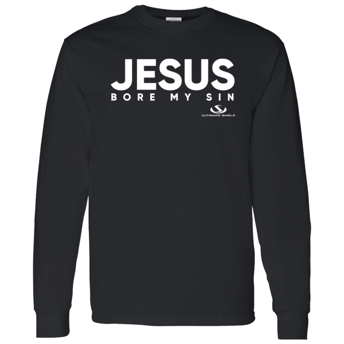 JESUS BORE MY SIN LS T-Shirt 5.3 oz. - The Shield of Light
