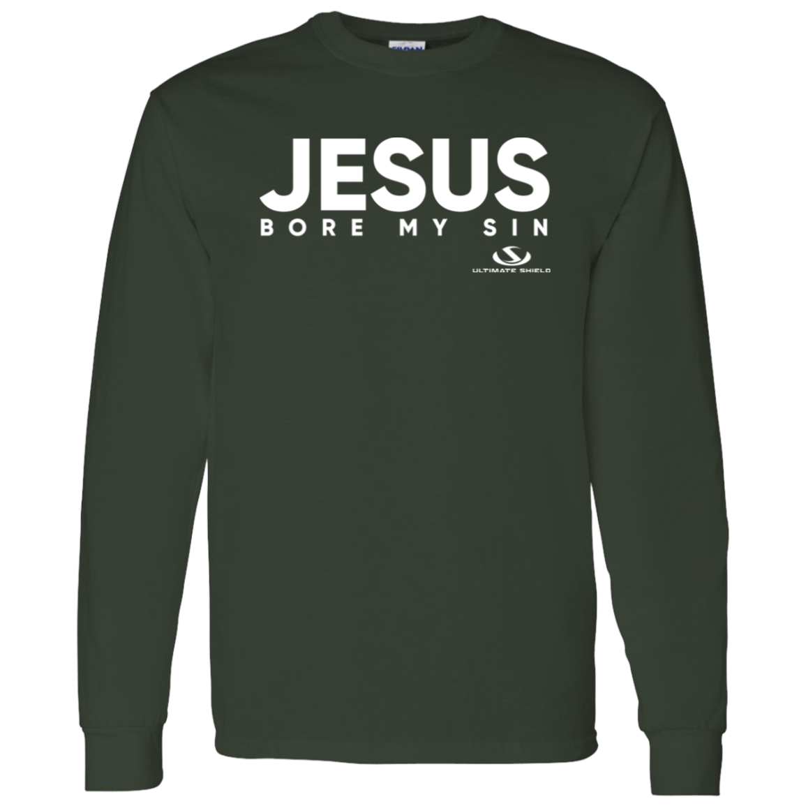 JESUS BORE MY SIN LS T-Shirt 5.3 oz. - The Shield of Light