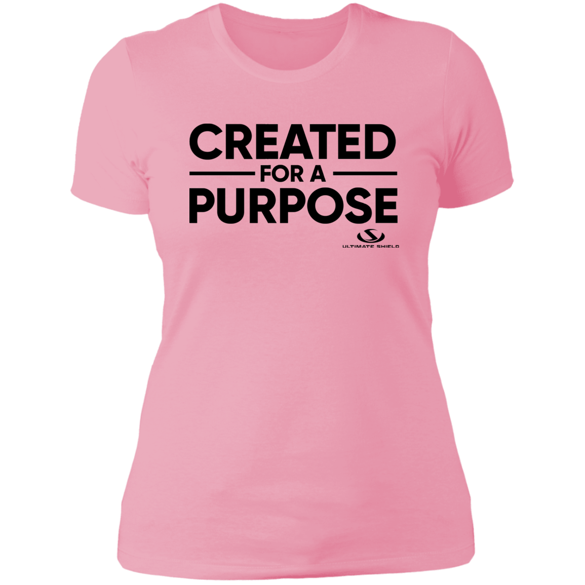 CREATED FOR A PURPOSE Ladies' Boyfriend T-Shirt - The Shield of Light