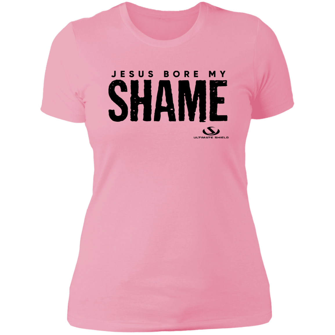 JESUS BORE MY SHAME Ladies' Boyfriend T-Shirt - The Shield of Light