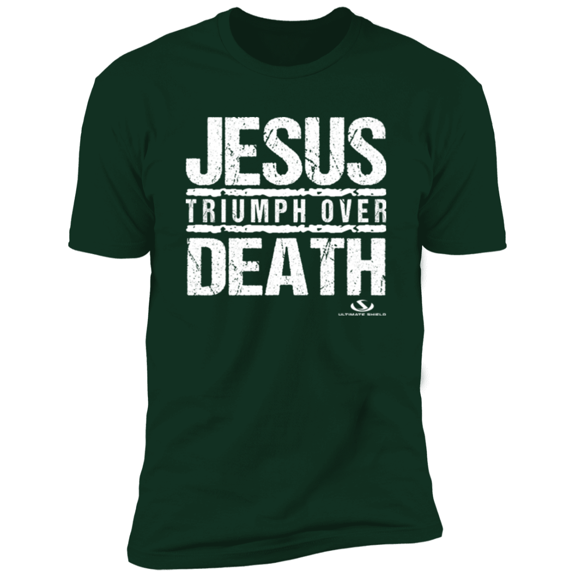 JESUS TRIUMPH OVER DEATH Premium Short Sleeve T-Shirt - The Shield of Light