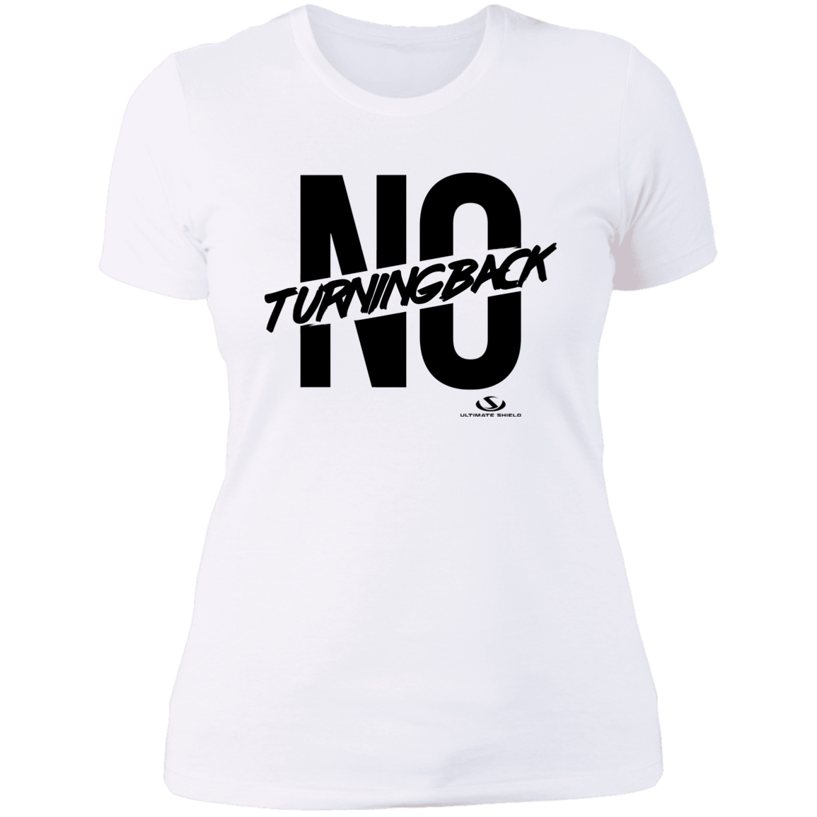 NO TURNING BACK Ladies' Boyfriend T-Shirt - The Shield of Light