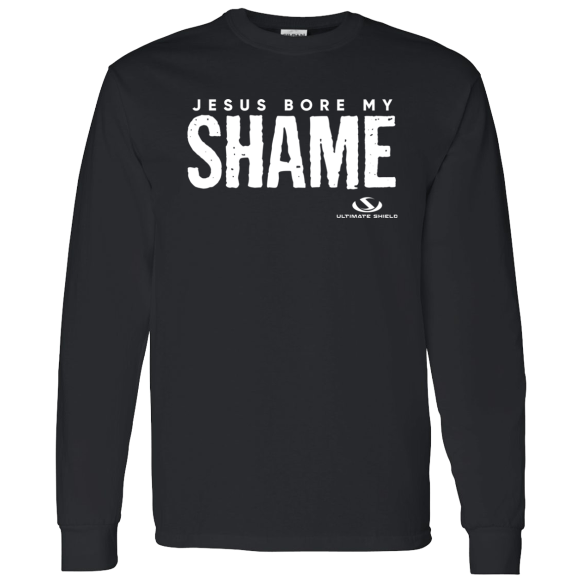 JESUS BORE MY SHAME LS T-Shirt 5.3 oz. - The Shield of Light