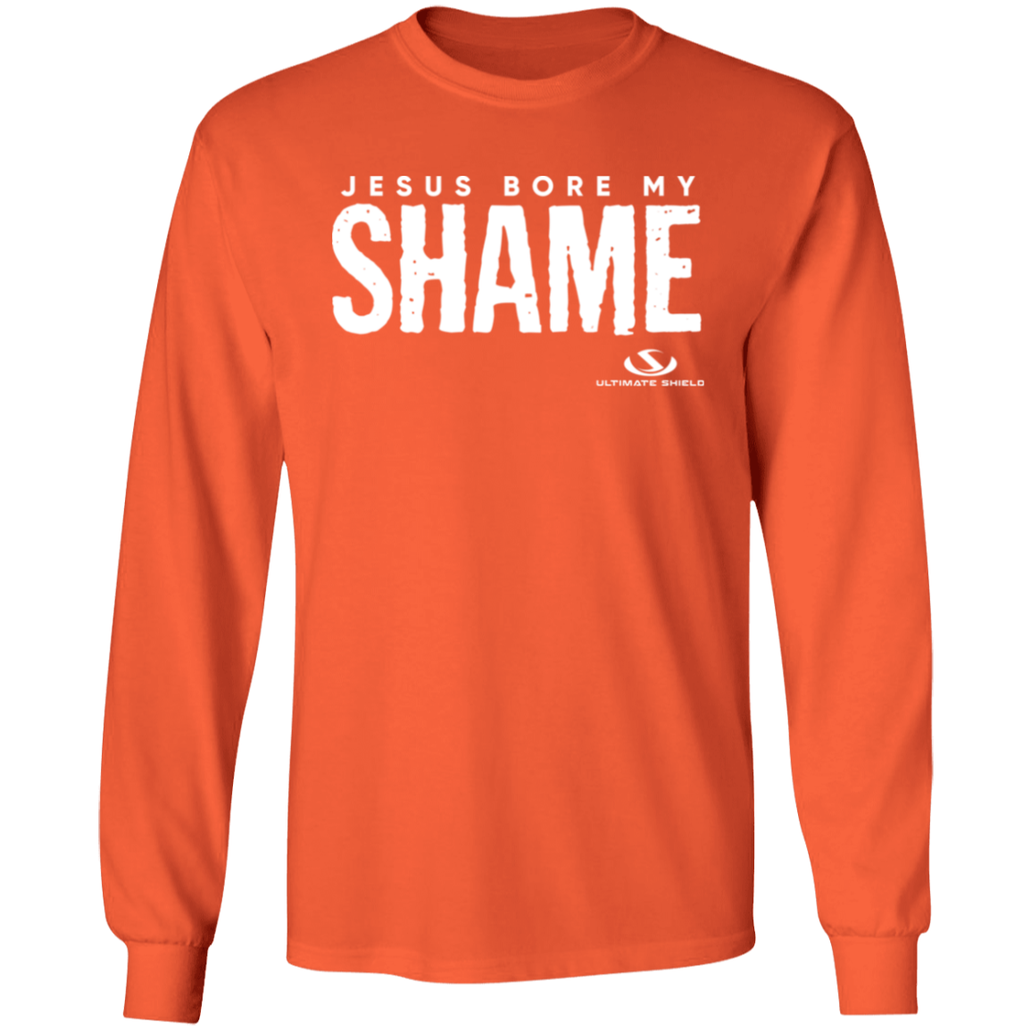 JESUS BORE MY SHAME LS T-Shirt 5.3 oz. - The Shield of Light