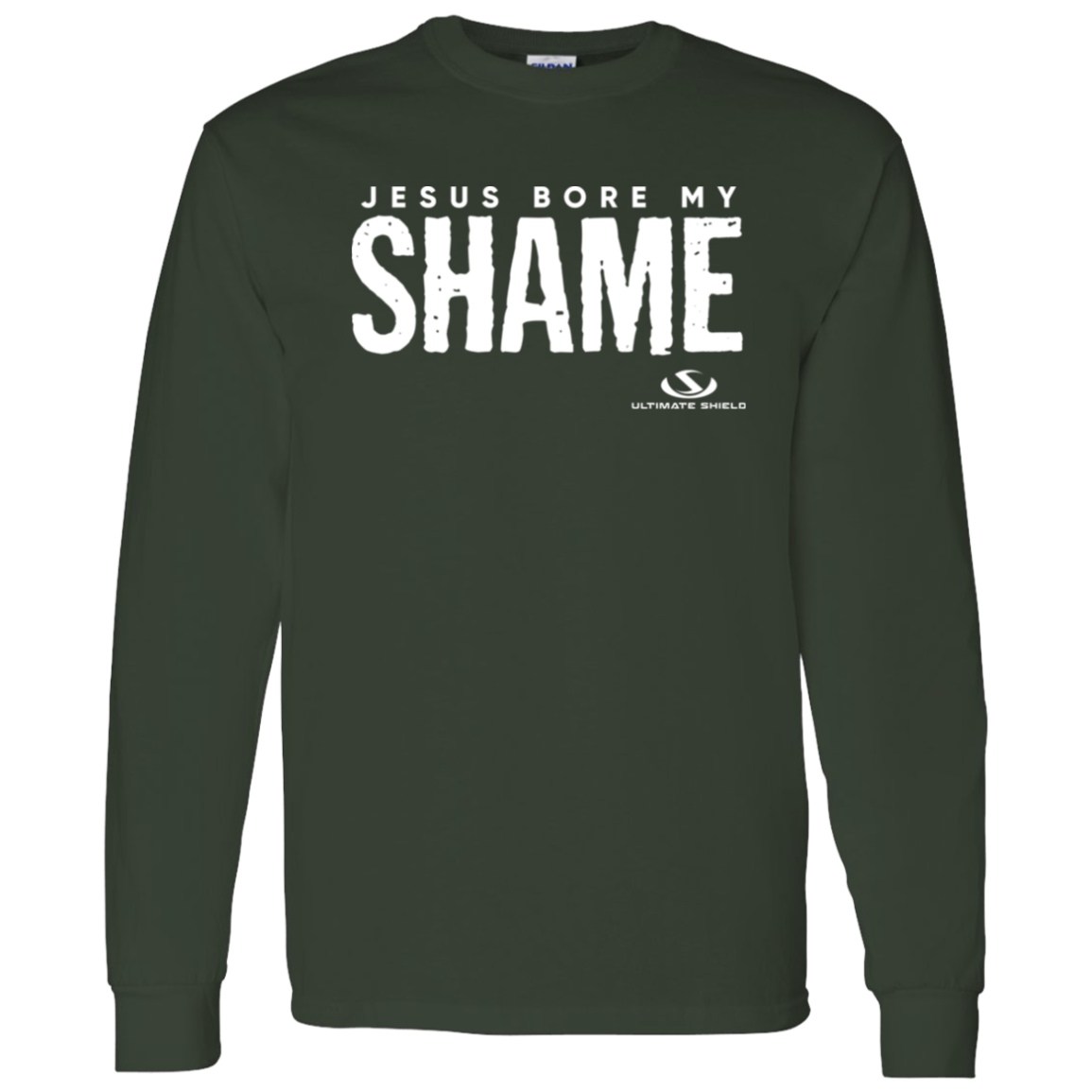 JESUS BORE MY SHAME LS T-Shirt 5.3 oz. - The Shield of Light