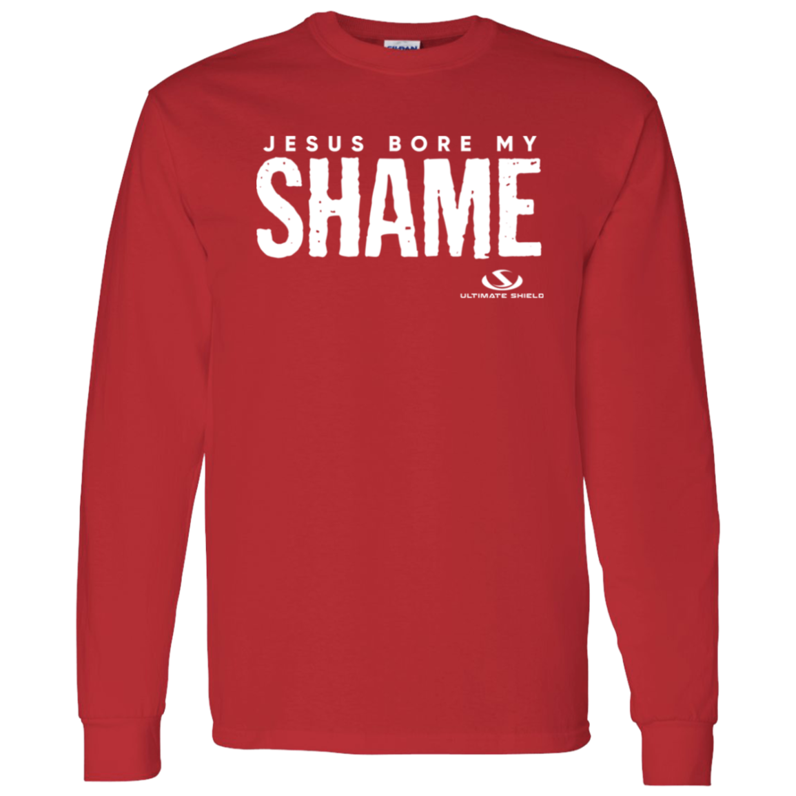 JESUS BORE MY SHAME LS T-Shirt 5.3 oz. - The Shield of Light
