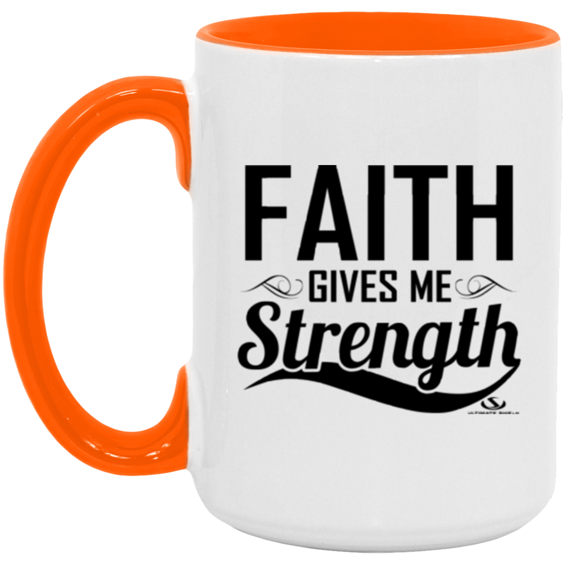 FAITH GIVES ME STRENGTH 15oz. Accent Mug - The Shield of Light