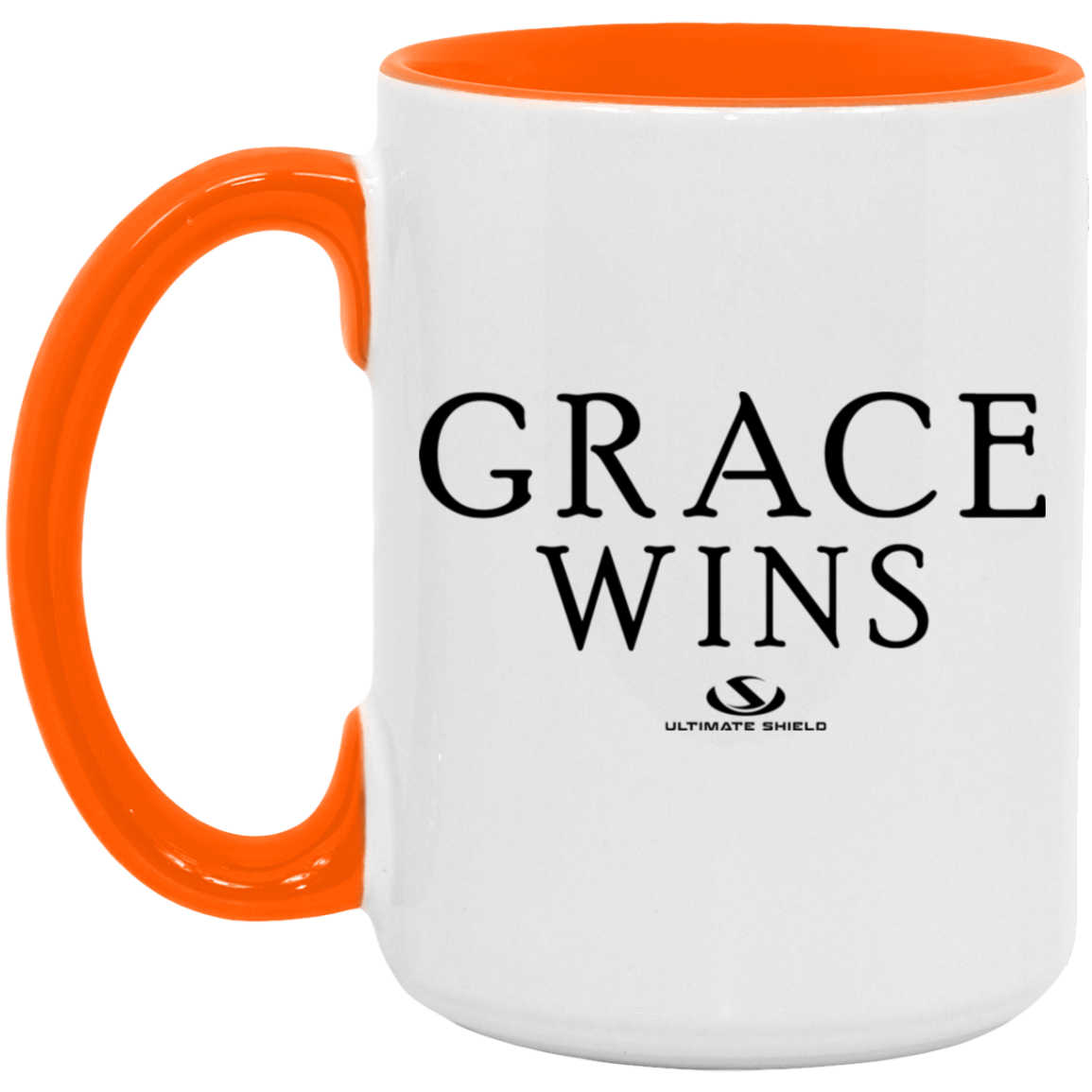 GRACE WINS 15oz. Accent Mug - The Shield of Light