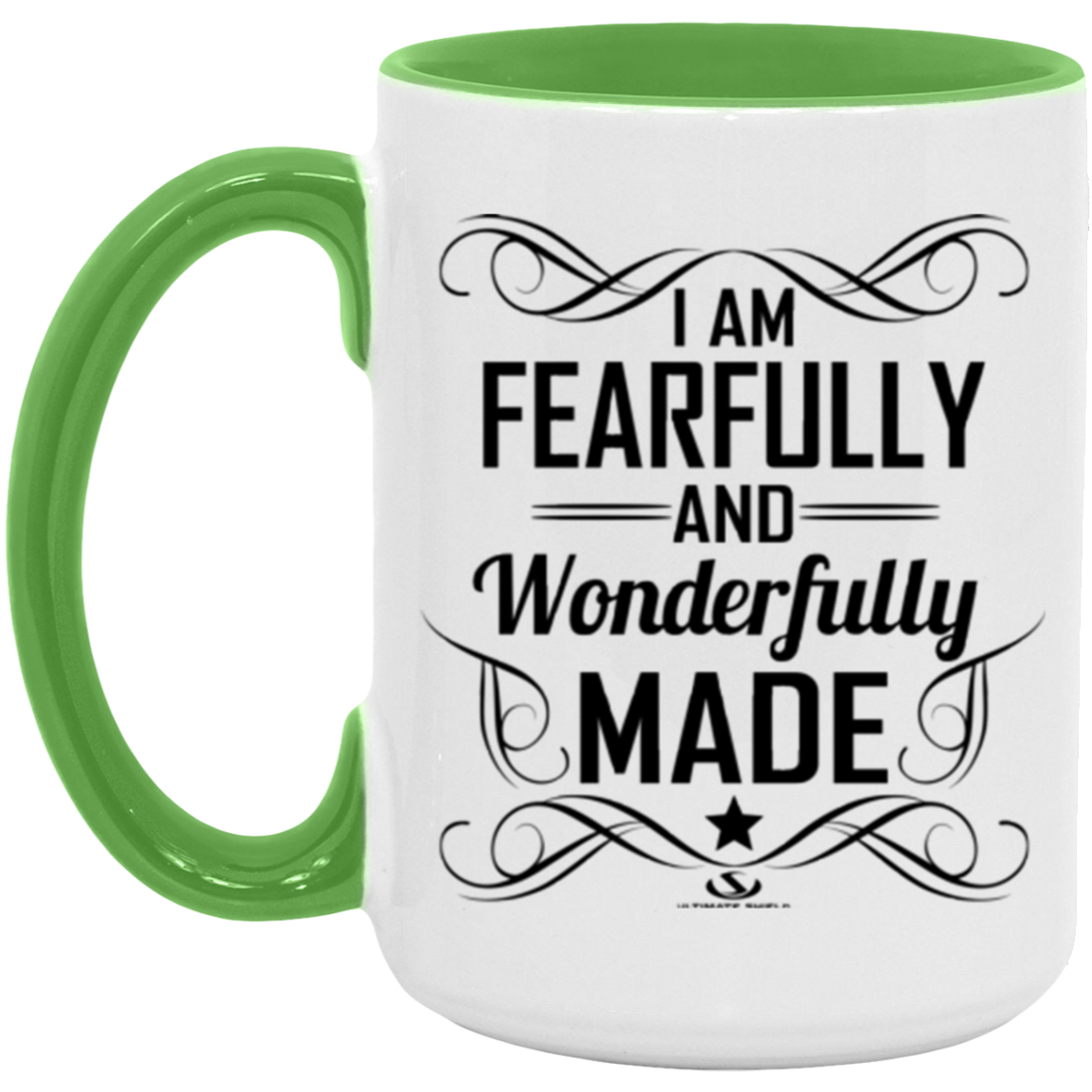 I AM FEARFULLY AND WONDERFULLY MADE 15oz. Accent Mug - The Shield of Light