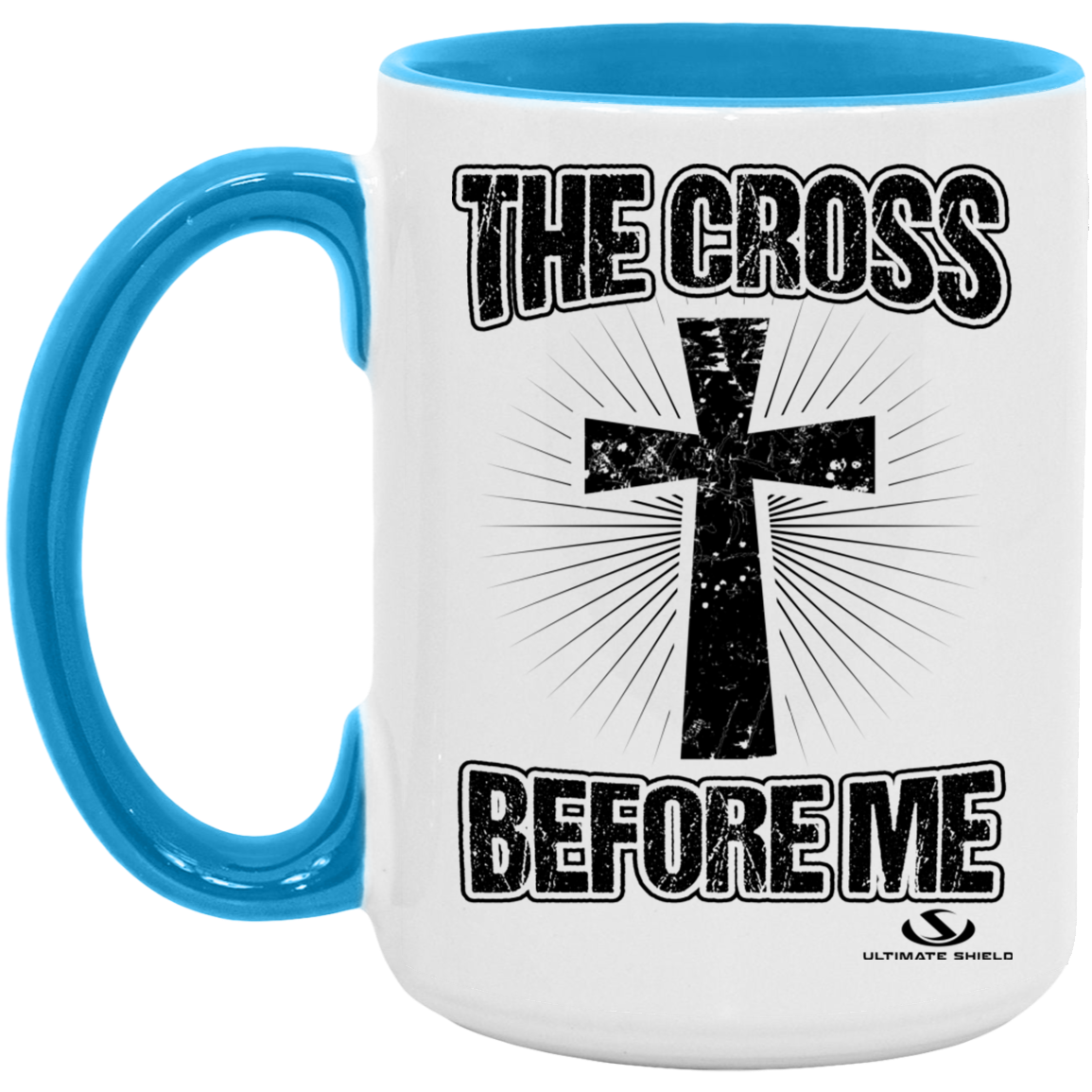 THE CROSS BEFORE ME 15oz. Accent Mug - The Shield of Light