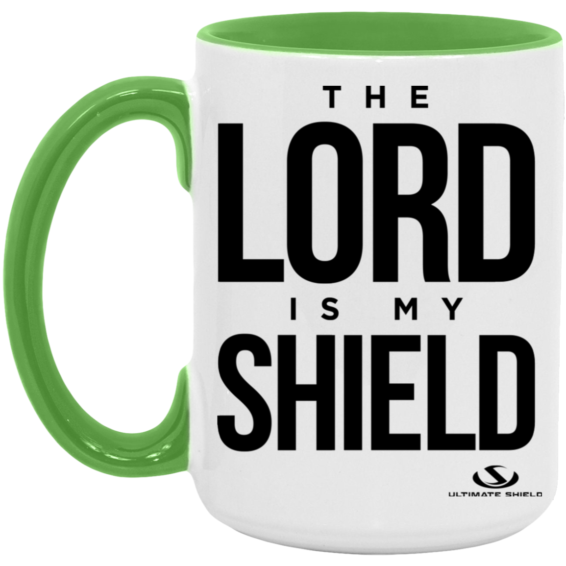 THE LORD IS MY SHIELD 15oz. Accent Mug - The Shield of Light