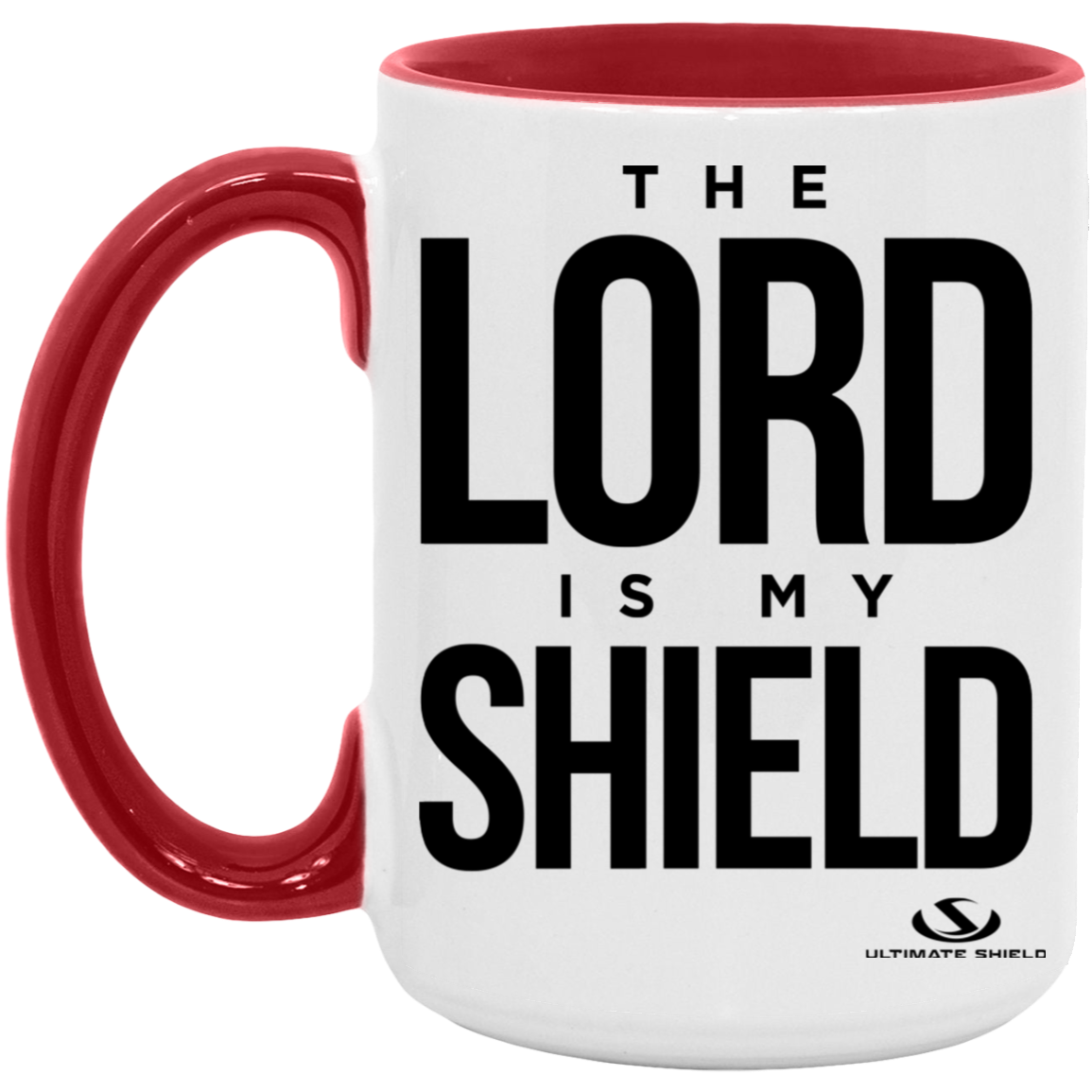 THE LORD IS MY SHIELD 15oz. Accent Mug - The Shield of Light