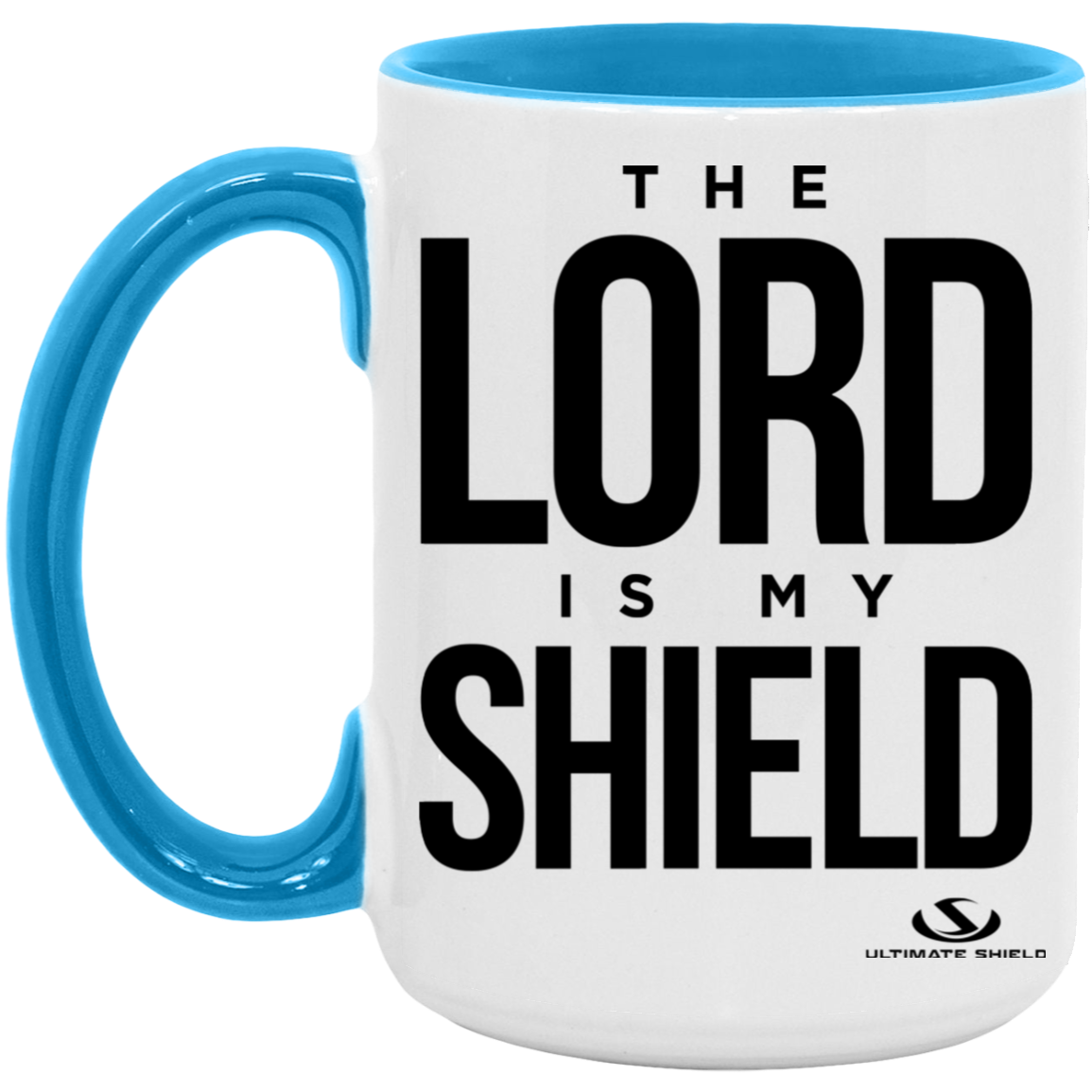 THE LORD IS MY SHIELD 15oz. Accent Mug - The Shield of Light