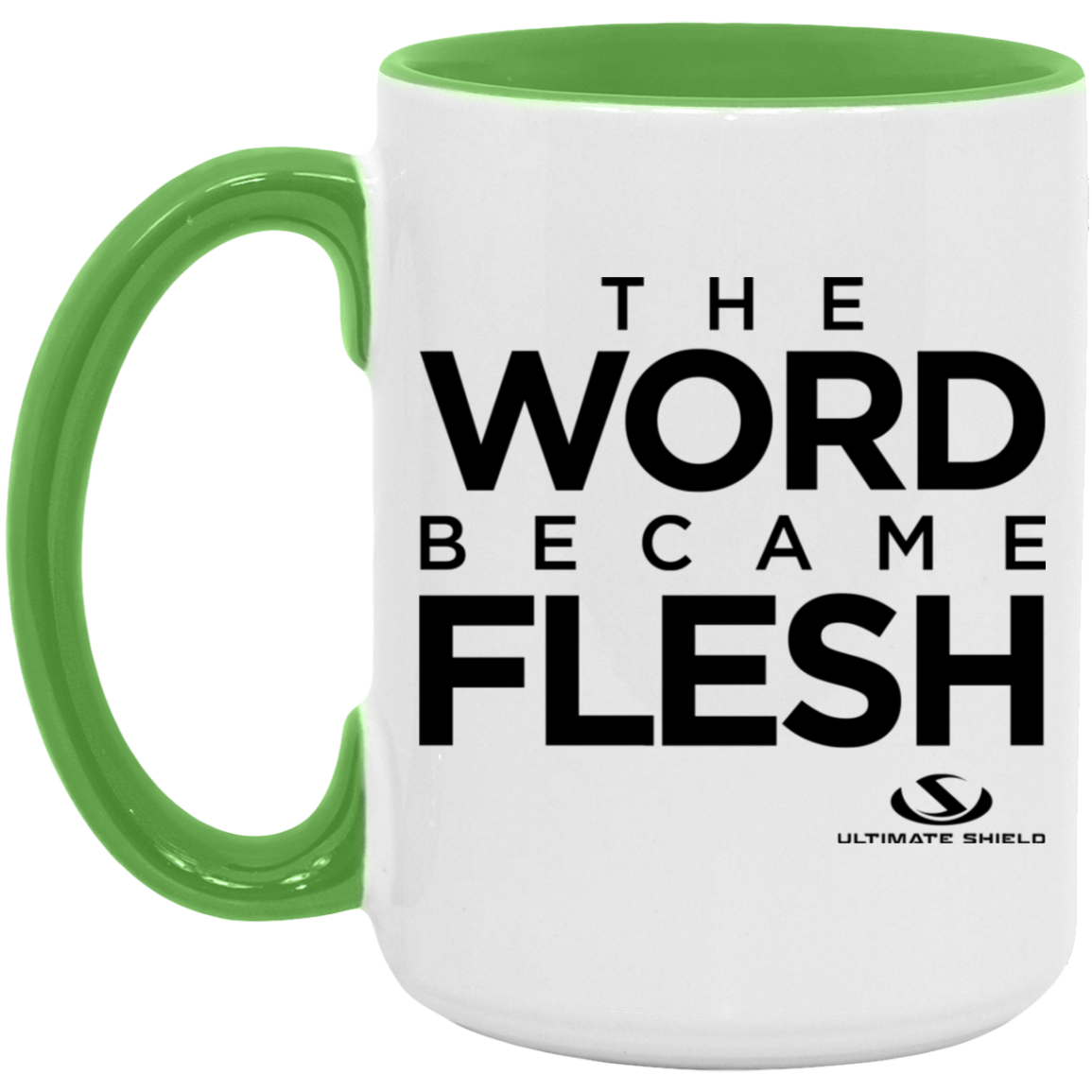 THE WORLD BECAME FLESH 15oz. Accent Mug - The Shield of Light