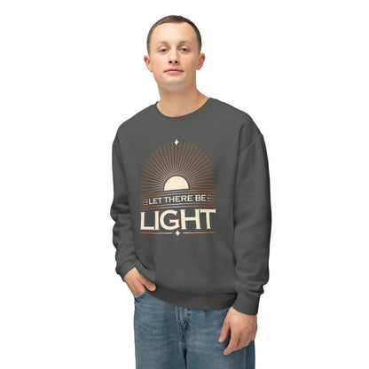 "Let There Be Light" Unisex Lightweight Crewneck Sweatshirt