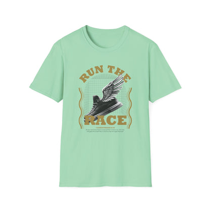 "Run The Race" Unisex Softstyle T-Shirt