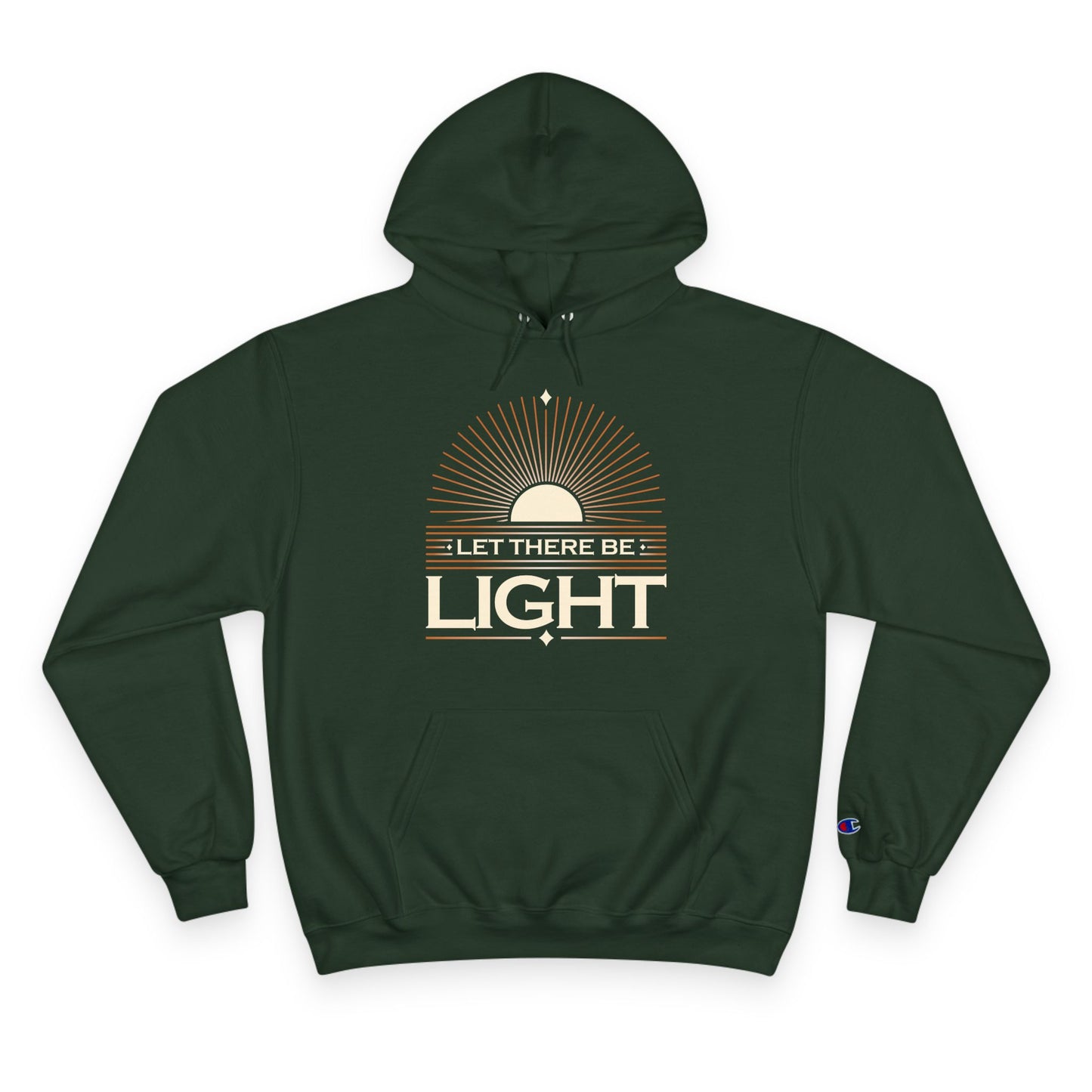 "Let There Be Light" Inspirational Champion Hoodie