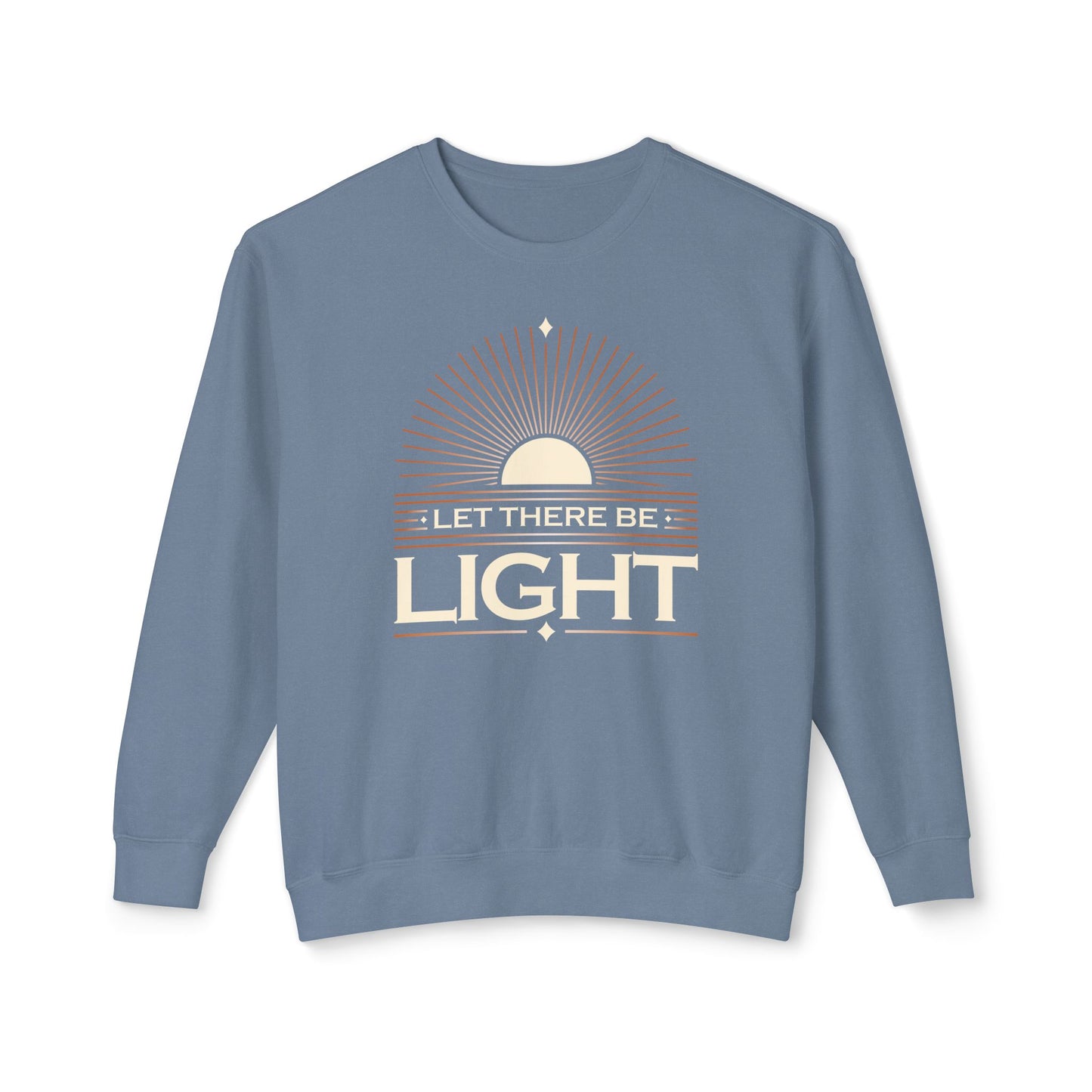 "Let There Be Light" Unisex Lightweight Crewneck Sweatshirt