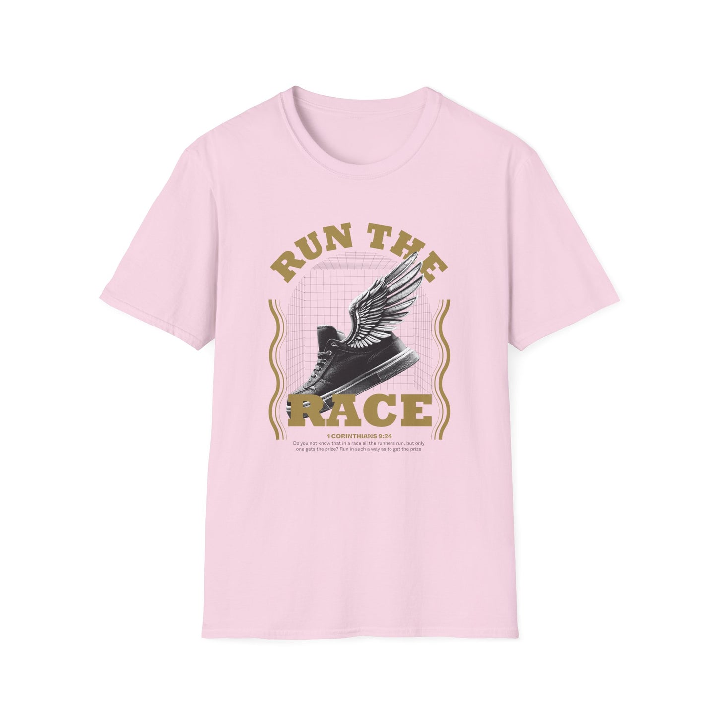 "Run The Race" Unisex Softstyle T-Shirt