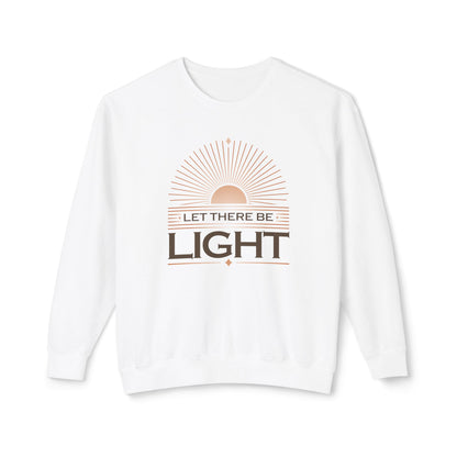 "Let There Be Light" Unisex Lightweight Crewneck Sweatshirt