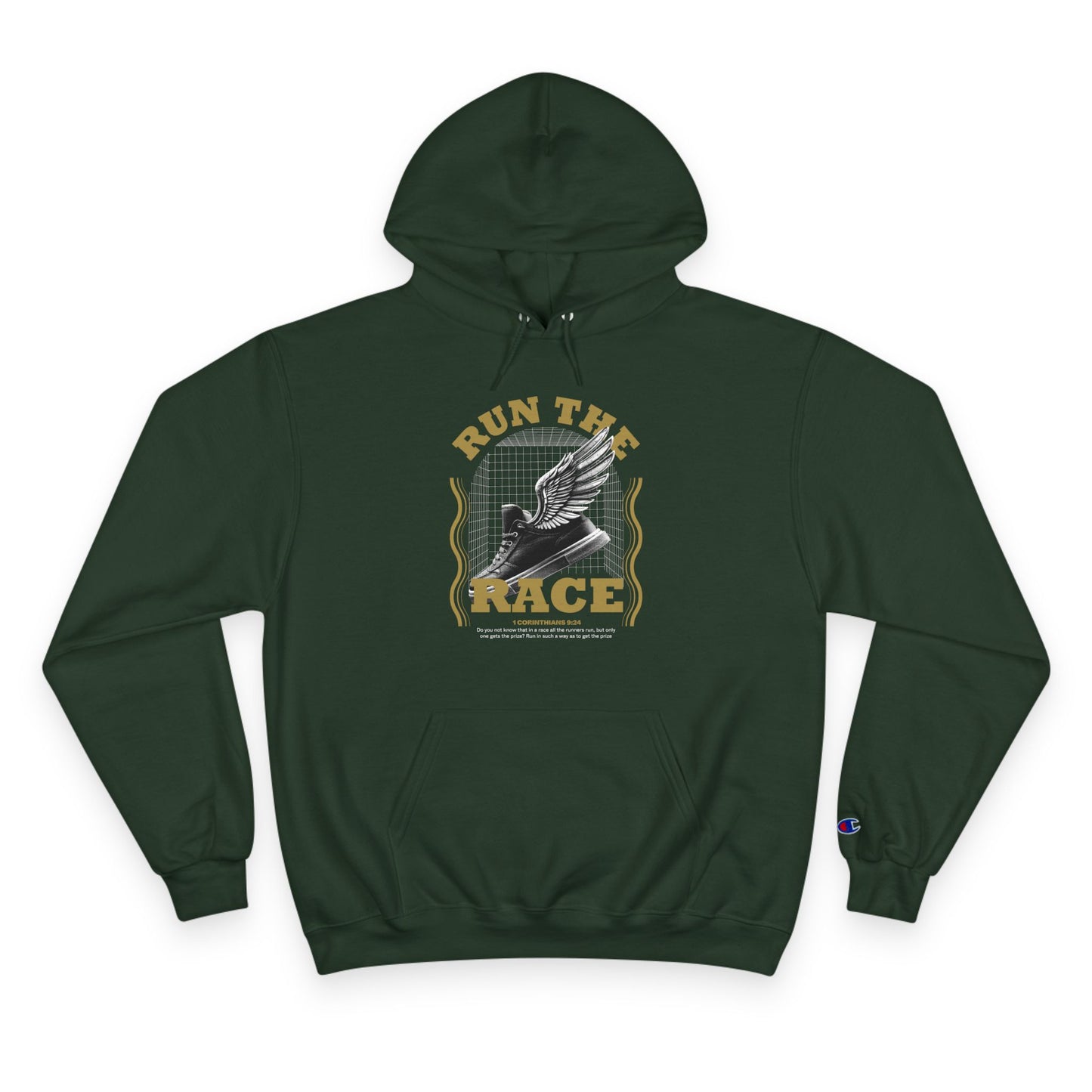 "Run The Race" Inspirational Champion Hoodie