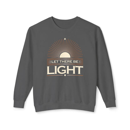 "Let There Be Light" Unisex Lightweight Crewneck Sweatshirt