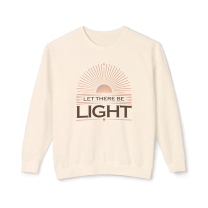 "Let There Be Light" Unisex Lightweight Crewneck Sweatshirt