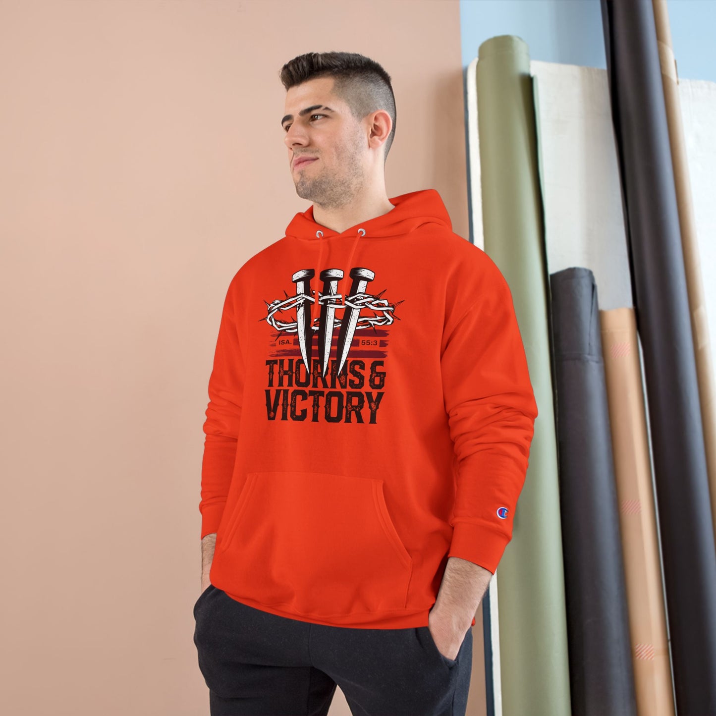 "Thorns & Victory" Inspirational Champion Hoodie