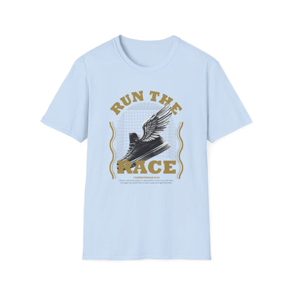 "Run The Race" Unisex Softstyle T-Shirt