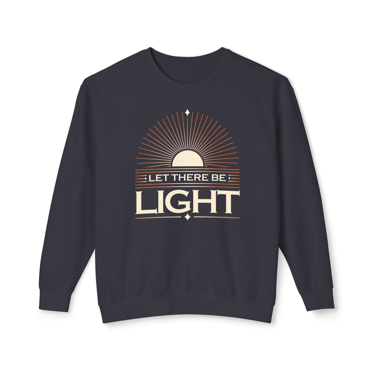 "Let There Be Light" Unisex Lightweight Crewneck Sweatshirt