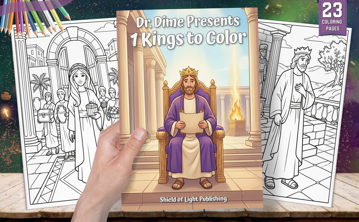 Dr. Dime Presents 1 Kings to Color