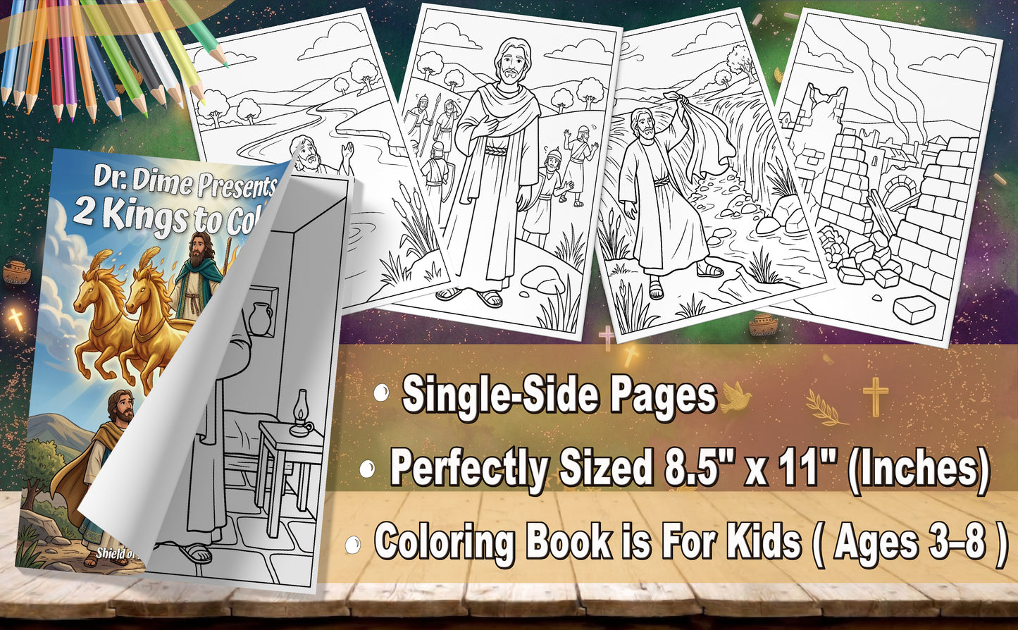 Dr. Dime Presents 2 Kings to Color