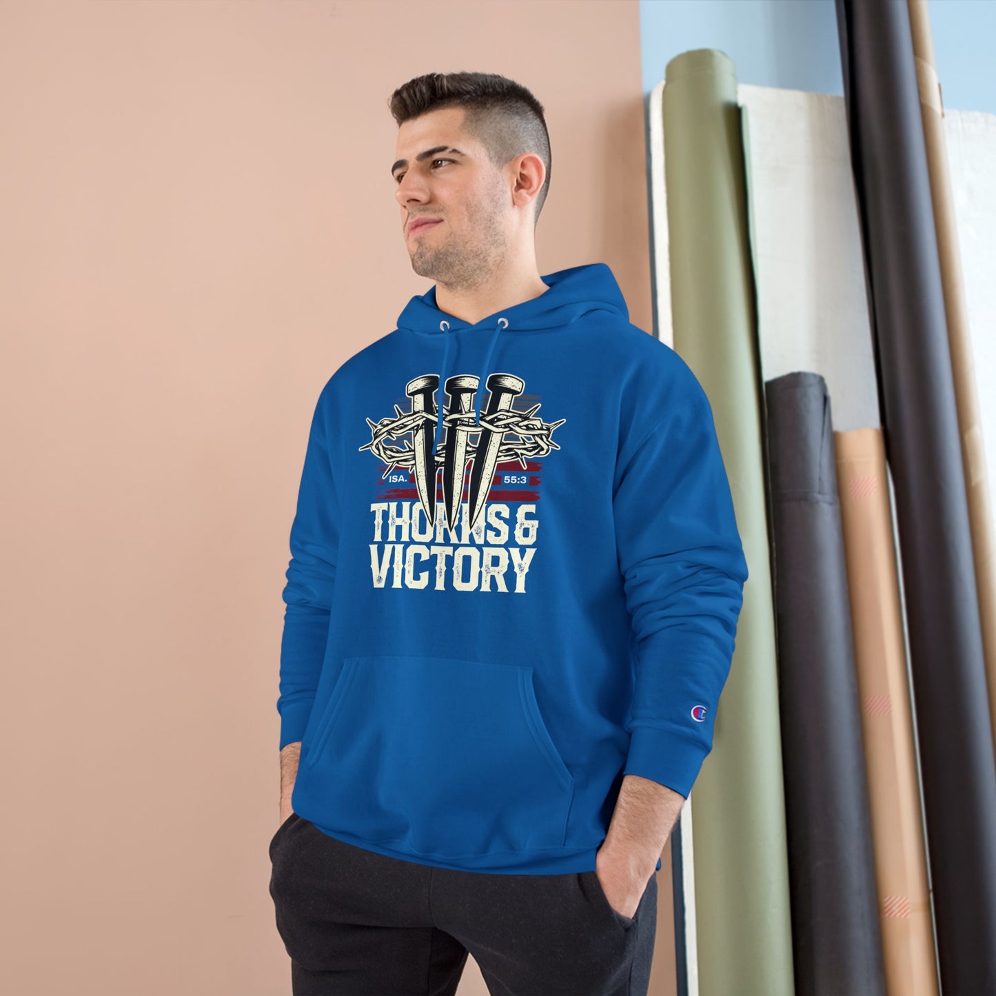 "Thorns & Victory" Inspirational Champion Hoodie