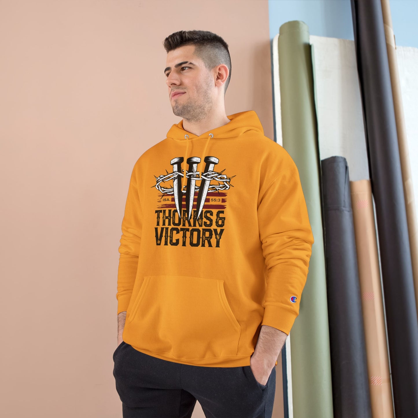 "Thorns & Victory" Inspirational Champion Hoodie