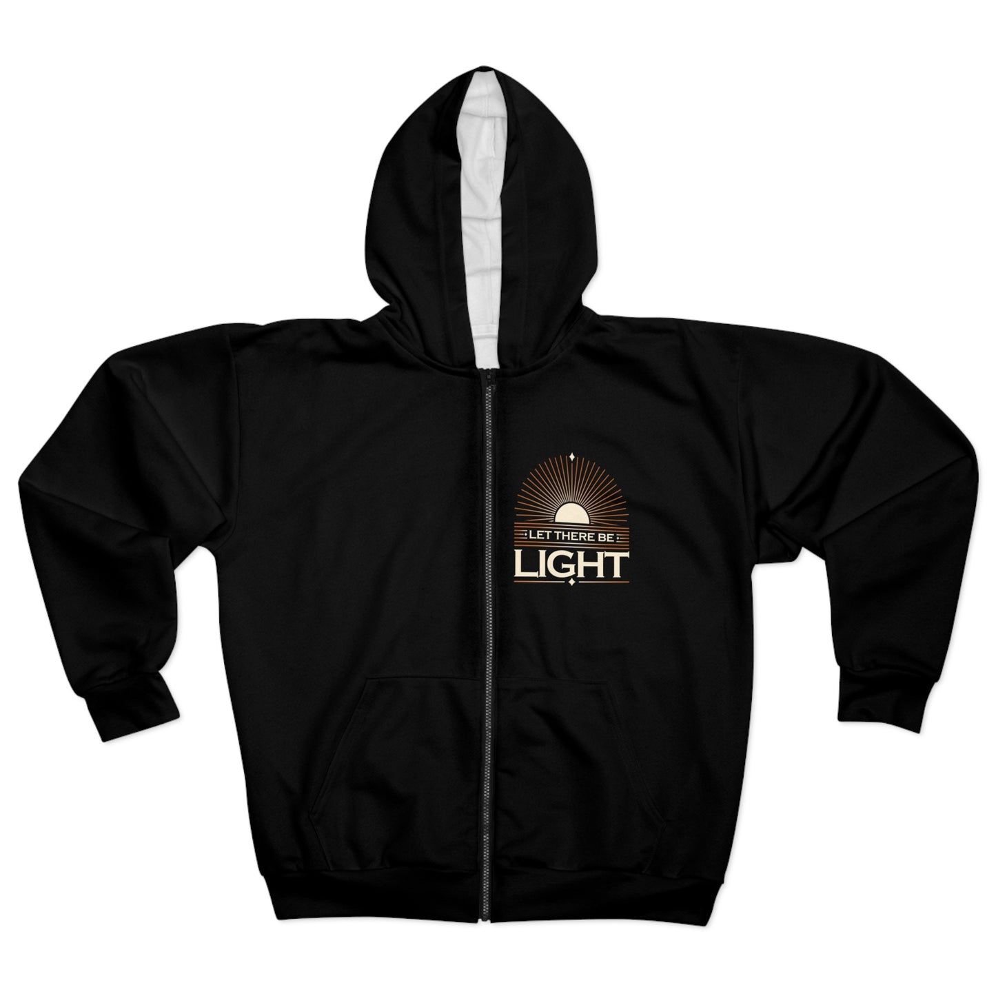 'Let There Be Light' Unisex Zip Hoodie